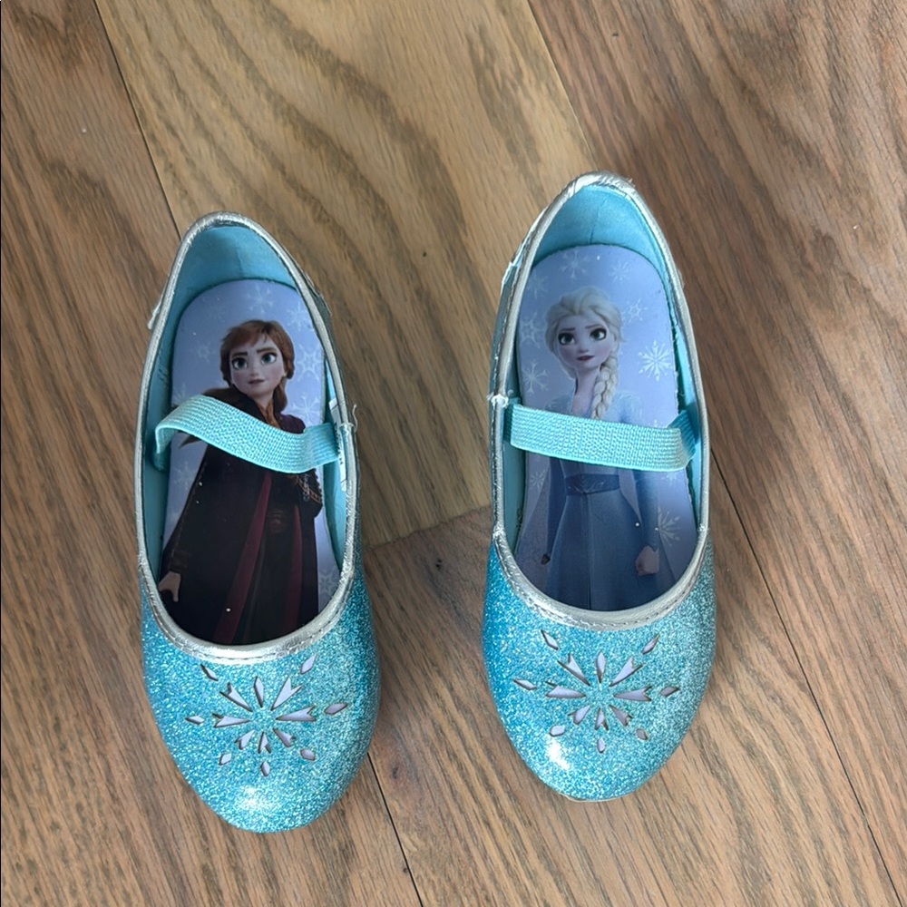 Sparkly Blue Frozen Themed Shoes